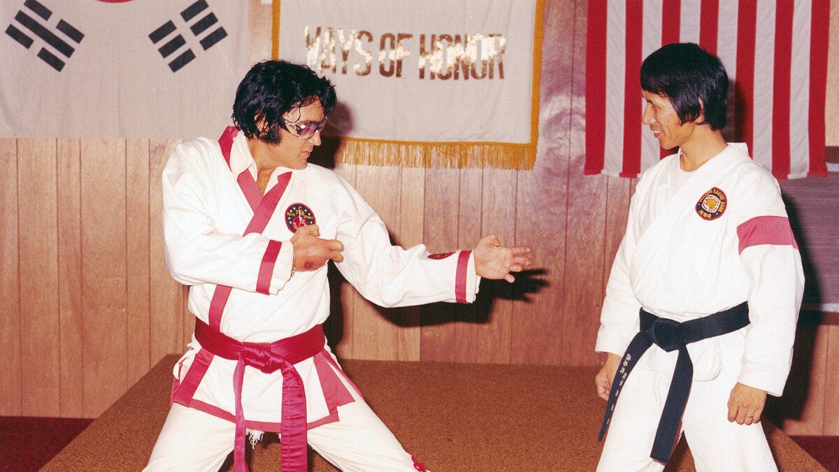 Elvis mit Meister Kang Rhee im September 1974