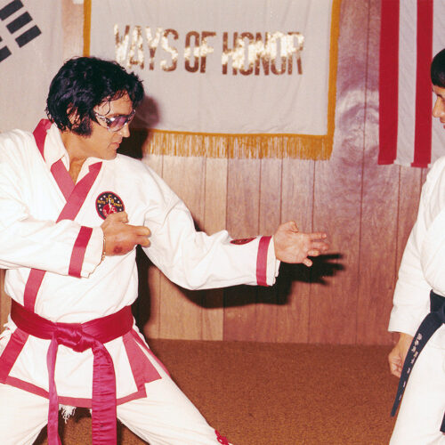 Elvis mit Meister Kang Rhee im September 1974