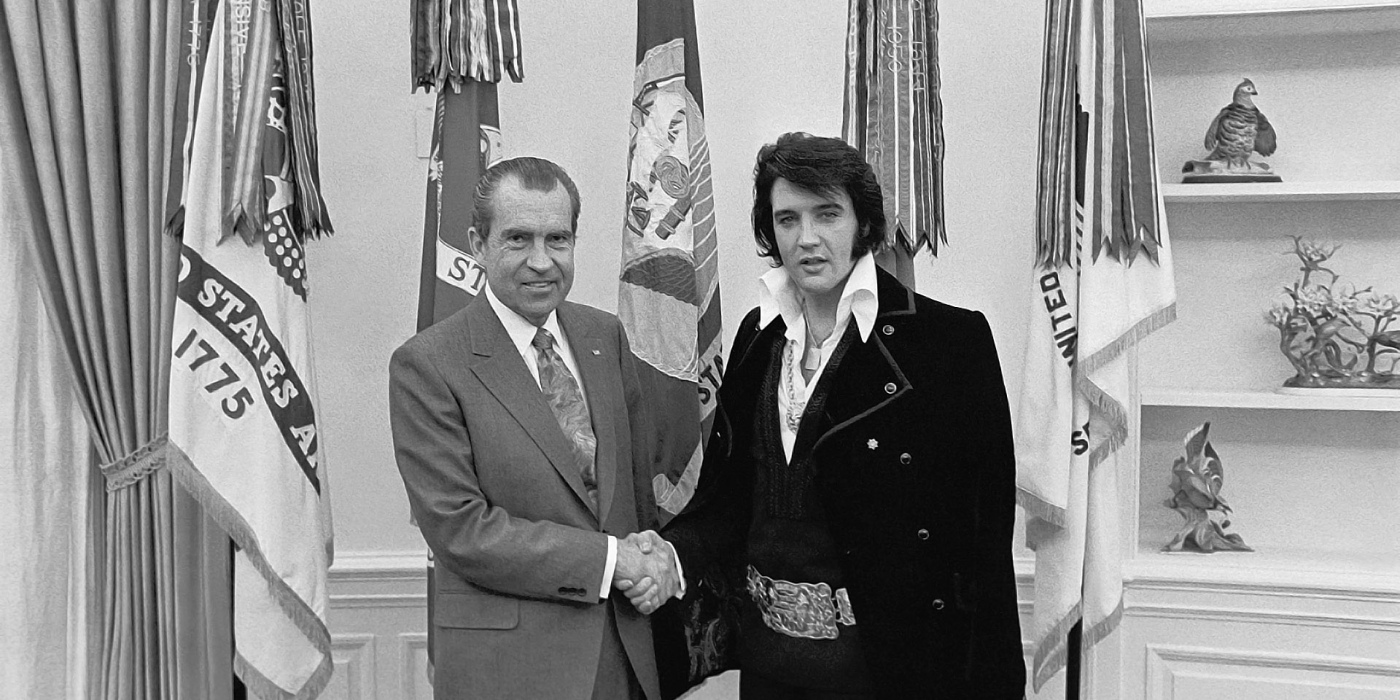 21. Dezember 1970: US-Präsident Richard Nixon und Elvis Presley im Oval Office