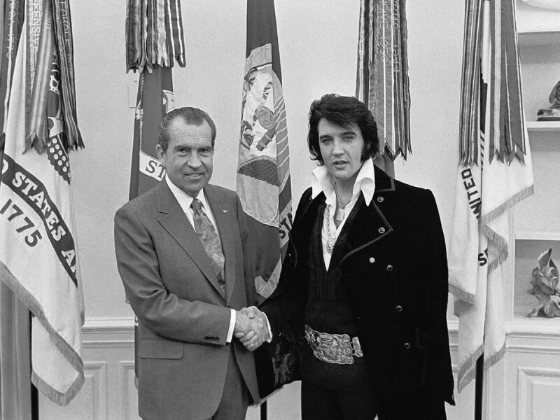 21. Dezember 1970: US-Präsident Richard Nixon und Elvis Presley im Oval Office