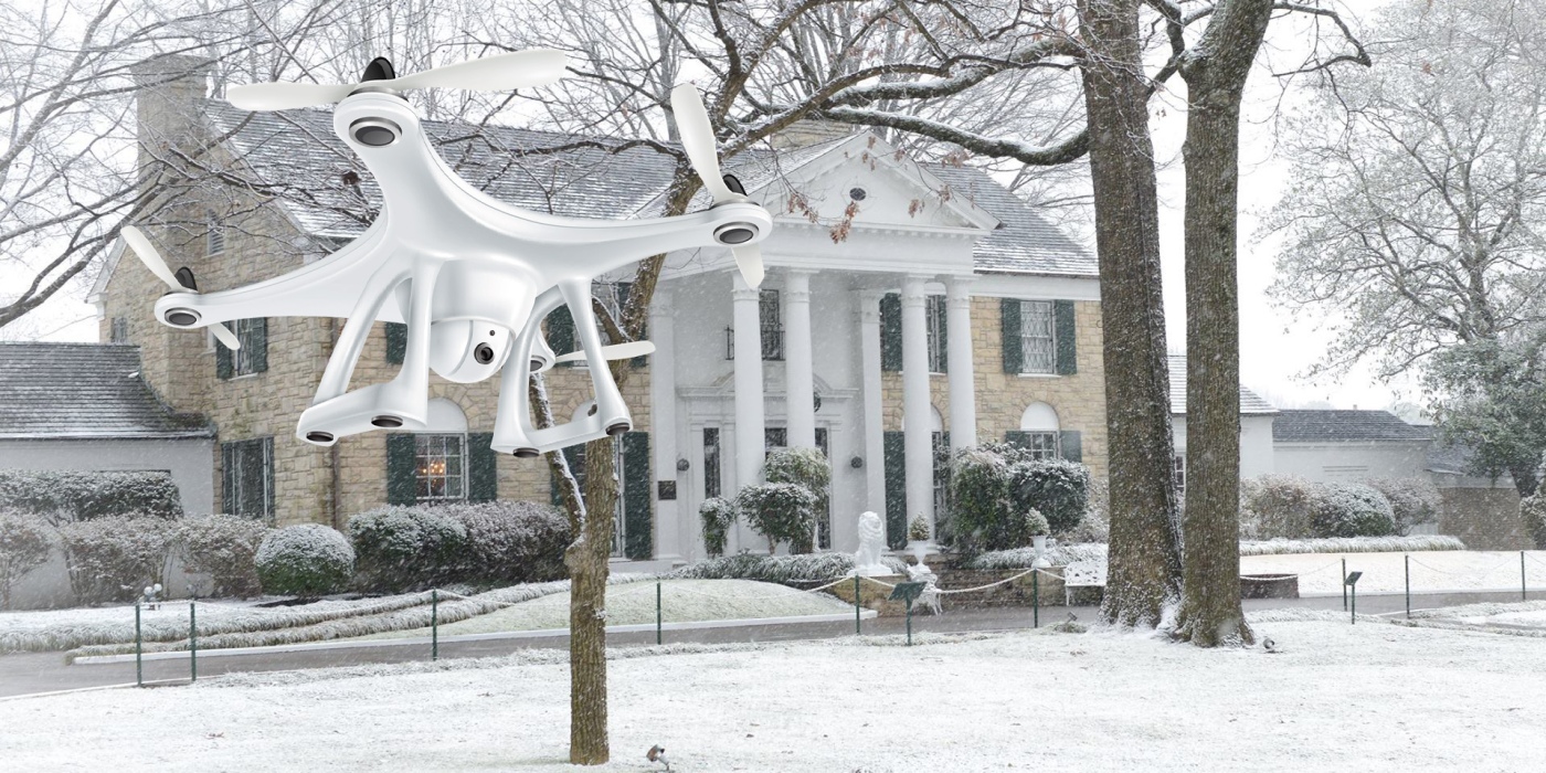 Drohnenflug über Graceland 2015