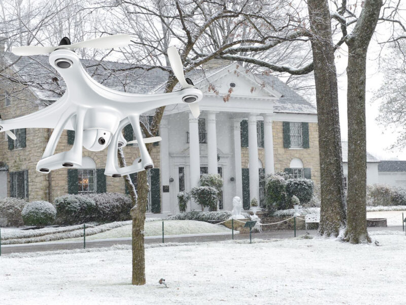 Drohnenflug über Graceland 2015