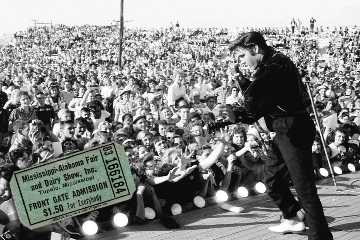 Elvis am 26. September 1956 bei der Mississippi-Alabama Fair and Dairy Show in Tupelo