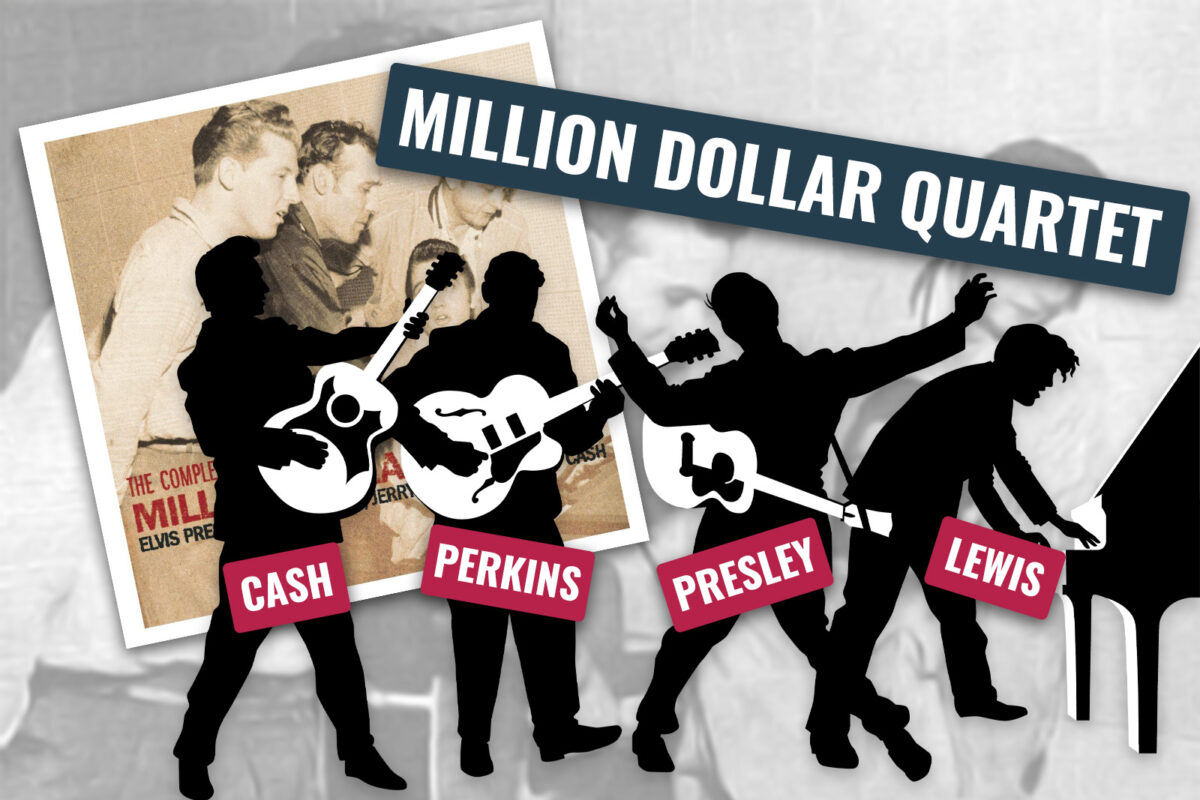 Million Dollar Quartet - 1956 - Collage